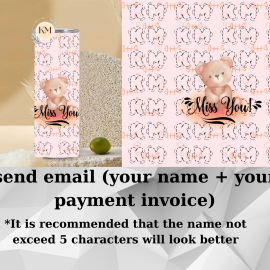 Mug printed with bear's name