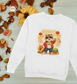 Áo Thun In Hình Tết Theo Mẫu – Thiết Kế Gia Đình Sum Vầy, Chất Cotton Thoáng Mát