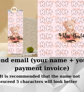 Mug printed with bear's name