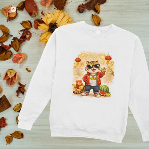 Áo Thun In Hình Tết Theo Mẫu – Thiết Kế Gia Đình Sum Vầy, Chất Cotton Thoáng Mát