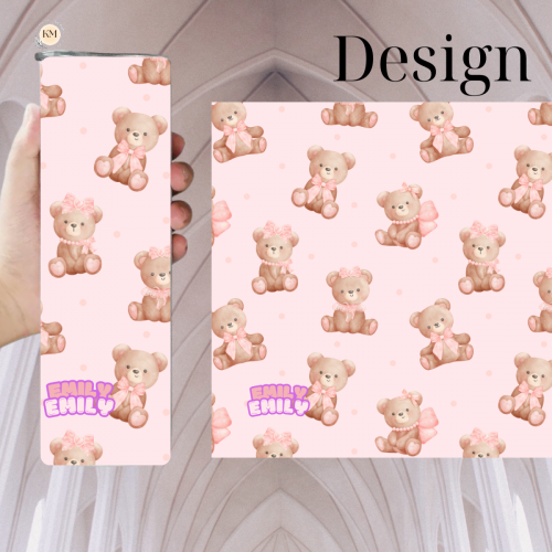 Personalized bear shape Tumbler