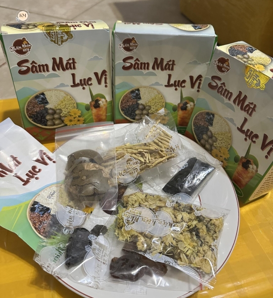 Trà Sâm Mát Lục Vị Thiên Nhiên  – Thanh Nhiệt, Giải Độc, Mát Gan (Hộp 70g)